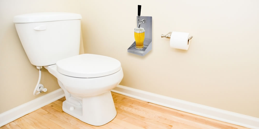 Kegerator in Bathroom