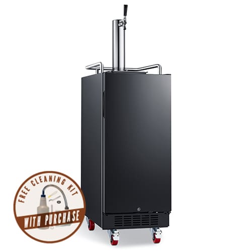 EdgeStar 15inch BuildIn Black Stainless Steel Kegerator