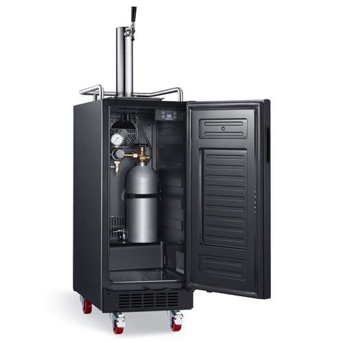 EdgeStar 15inch BuildIn Black Stainless Steel Kegerator