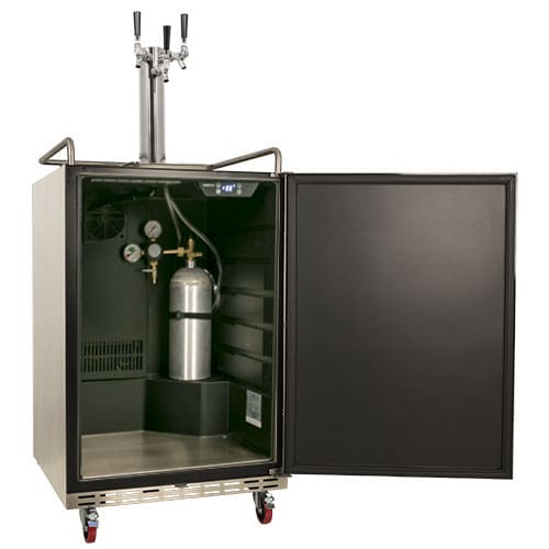 Triple Tap Stainless Steel EdgeStar Outdoor Kegerator