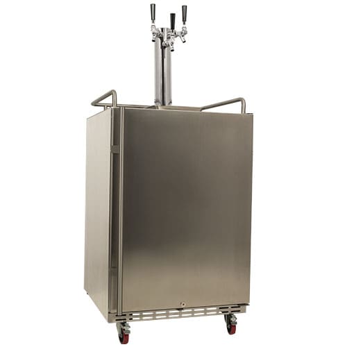 Triple Tap Stainless Steel EdgeStar Outdoor Kegerator