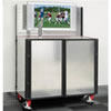 Diamond Plate Kegerator with Cabinet