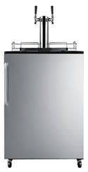 Summit Twin Tap Kegerator - SBC490BISSTBTWIN