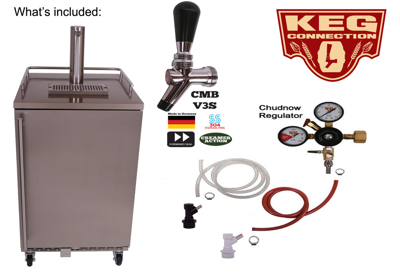 Tapdraft Homebrew BuildIn Stainless Steel 1 Tap Kegerator